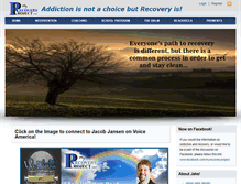 Tablet Screenshot of myrecoveryproject.com
